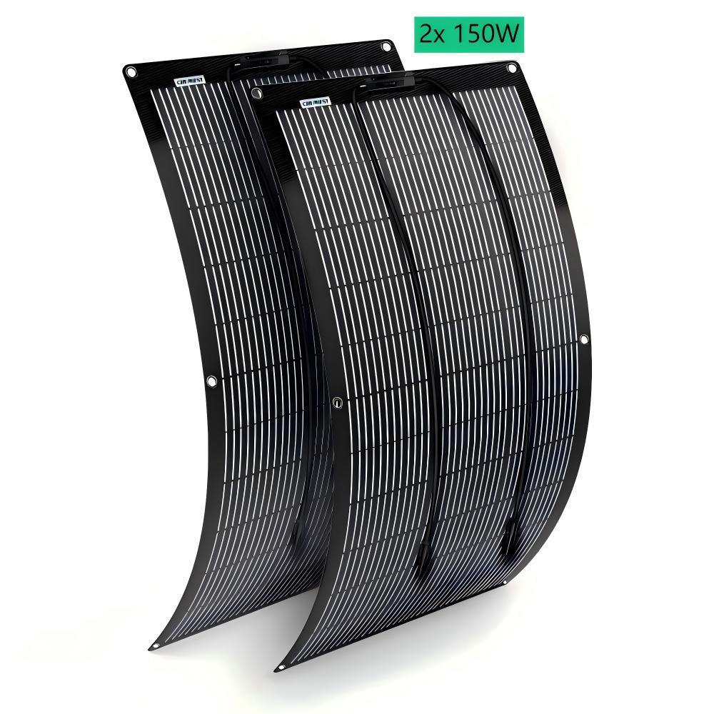 Flexible Solarpanel 150W / 300W für Camping Wohnmobil Wohnwagen Solaranlage Van Boote