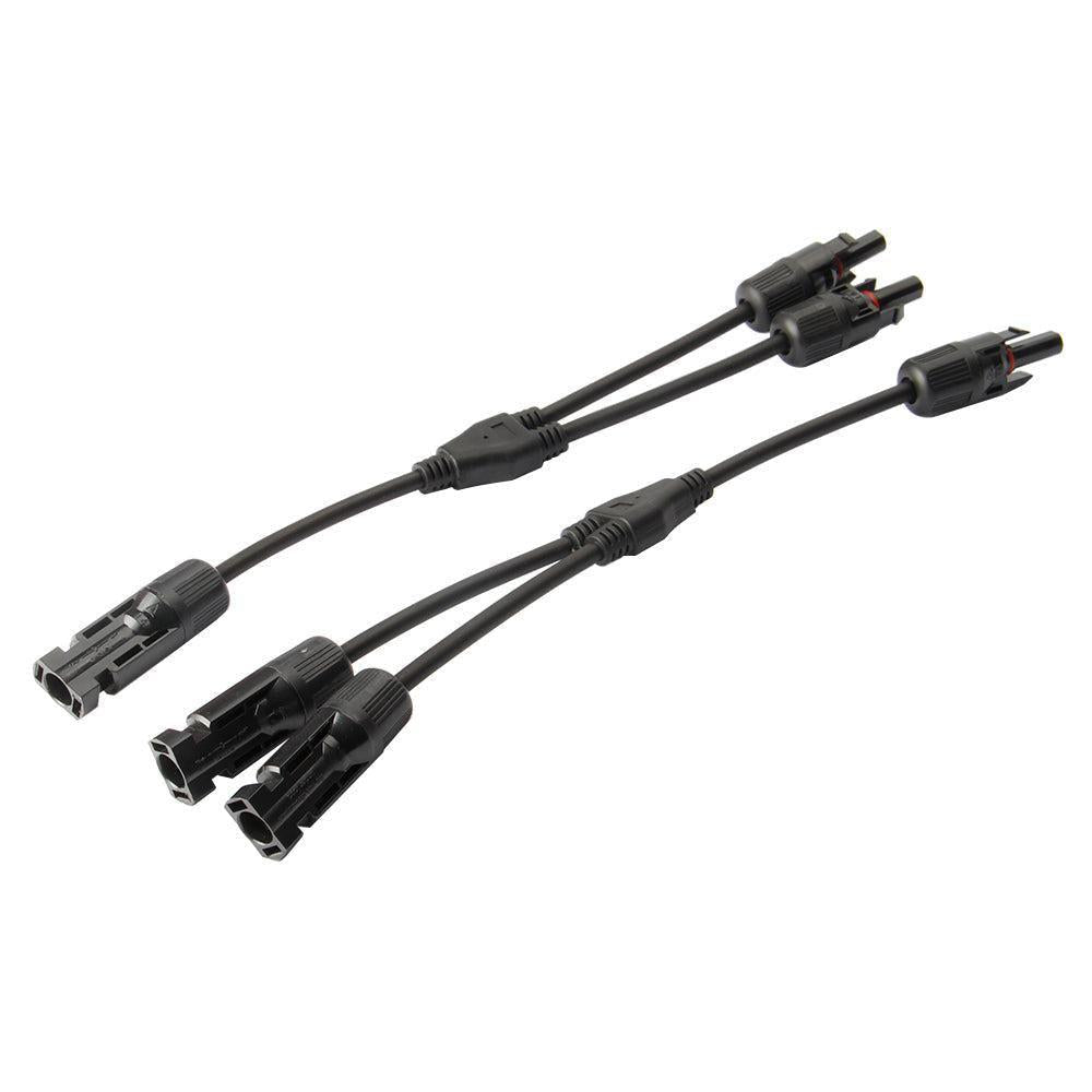 Produktbild von MC4 Y-Verteiler-Stecker Set – 1 Paar MMF/FFM, Für 4 Mm² Solarkabel, Wasserdicht, Für PV-Systeme Und Balkonkraftwerke